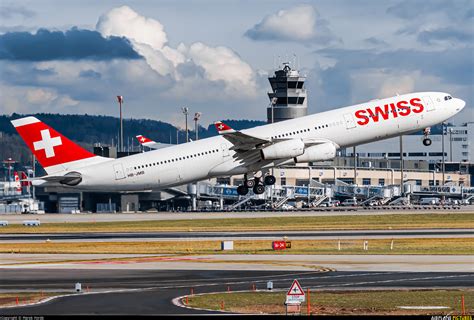 Hb Jmb Swiss Airbus A340 300 At Zurich Photo Id 1326855 Airplane