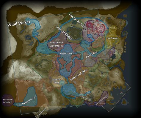Twilight Princess Map Compared To Breath Of The Wild