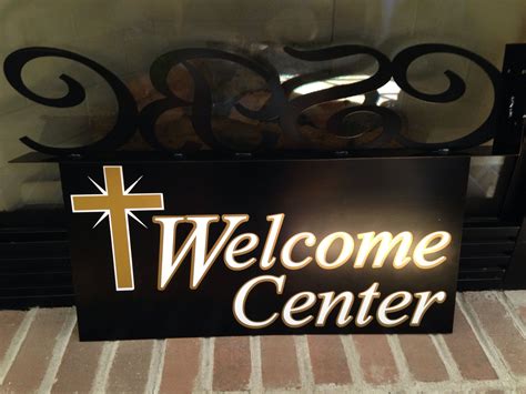 Welcome Center Sign For Church