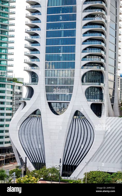 Zaha Hadid Scorpion Tower One Thousand Museum Design Hi Res Stock