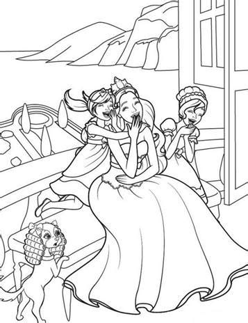 Well i did my best to match the colors to the right character. Kids-n-fun.com | 3 coloring pages of Barbie The Princess ...