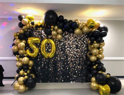 Black And Gold Birthday Party Nicks Black And Gold Disco Themed 40th