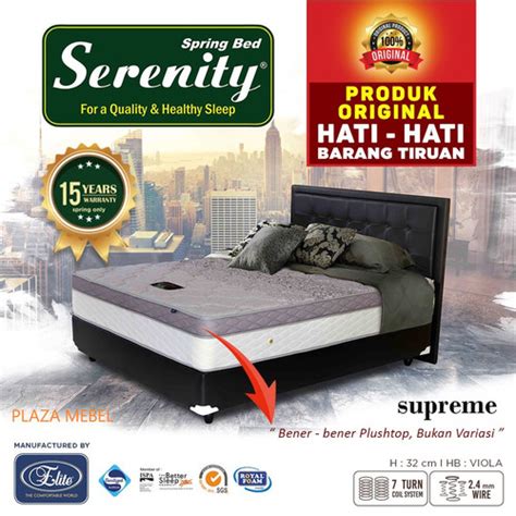 Jual Kasur Matras Serenity Elite Supreme Spring Bed 120160180 Springbed 120 X 200 Kota