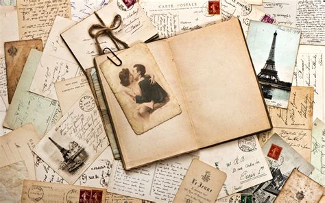 41 Antique Love Letters Wallpaper