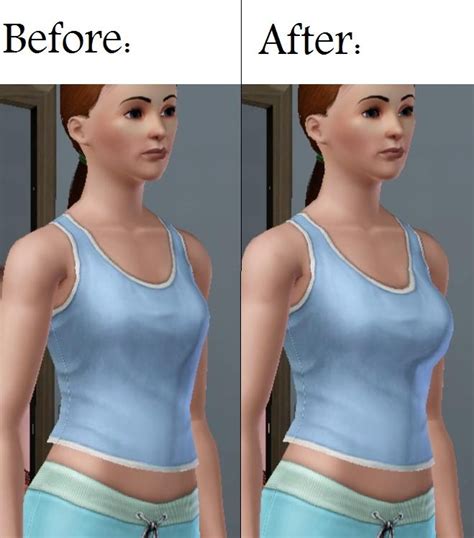 Mod The Sims A Cup To C Cup Maxis Breast Enhancements One For Every