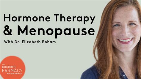 hormone therapy and menopause youtube