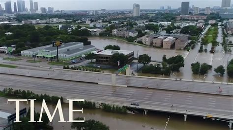 Drone Footage Captures Hurricane Harveys Destruction In Houston