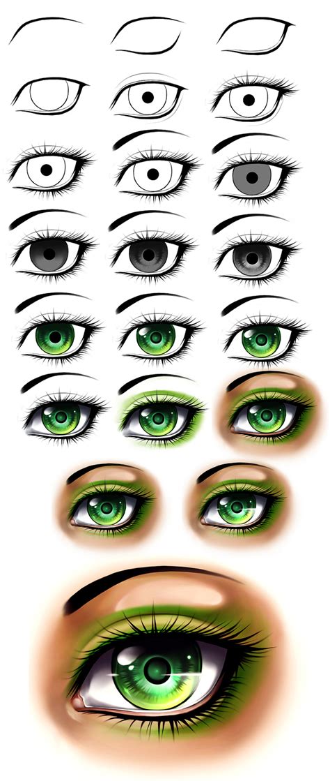I will also be giving. Girl Anime eye step by step by AikaXx on DeviantArt