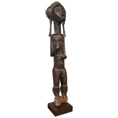 Carved African Wood Sculpture Of A Woman At 1stdibs