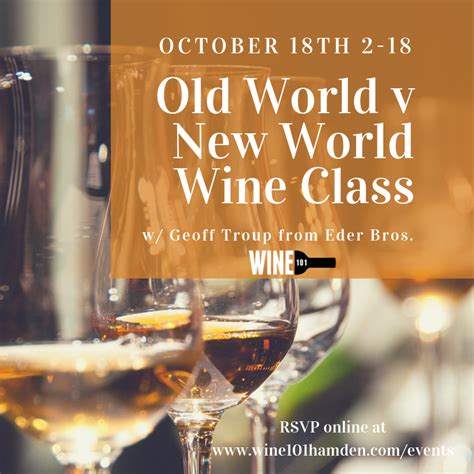 New World V Old World Wines Wine101
