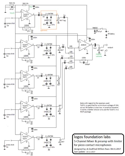 3 Channel Mixer Circuit Diagram