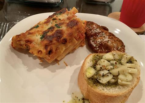 Baked Ziti And Cutlets With Garlicky Garlic Bread Your