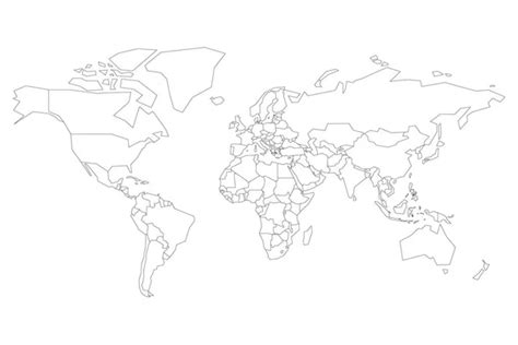 Political Map Of World With Dots Instead Of Small States Blank Map For