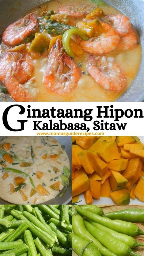 Ginataang Hipon Kalabasa At Sitaw In Shrimp Recipes For Dinner