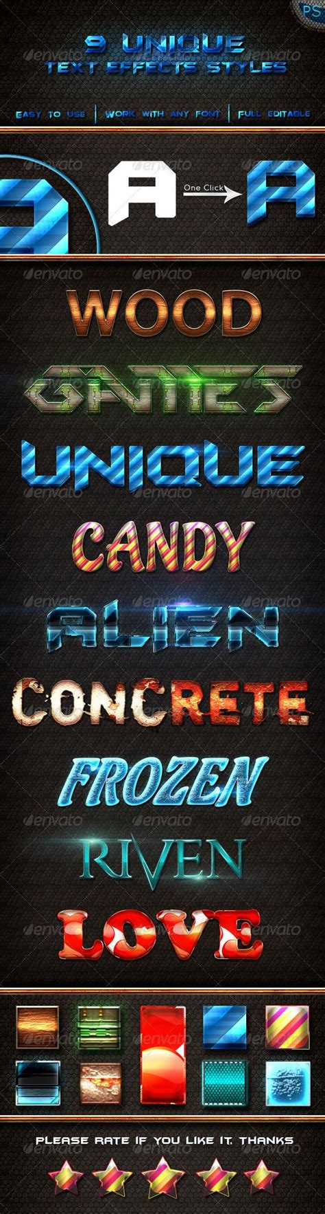 Special Text Effects Styles Text Effects Photoshop Text Special Text