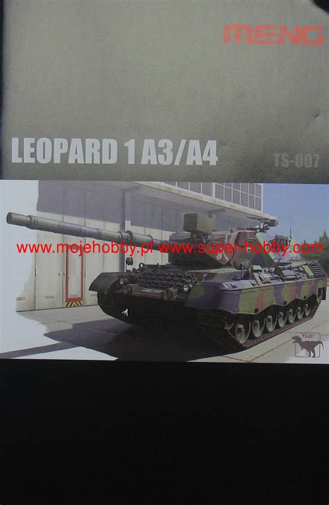 German Main Battle Tank Leopard 1 A3a4 Meng Model Ts007