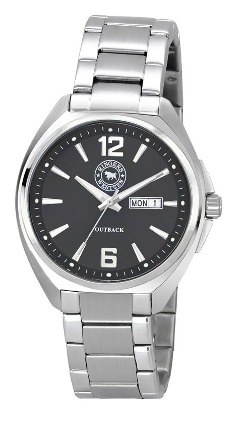Outback Black Dial Metal Watch By Ringers Western
