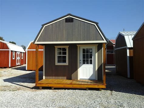 12x32 Lofted Barn Cabin Poly Storage Site