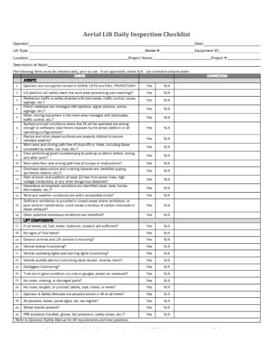 Free 8 Daily Vehicle Inspection Checklist Samples Fleet Motor Safety