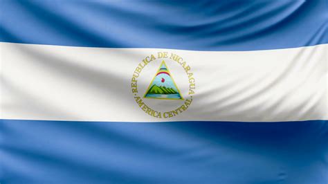 Realistic Nicaragua Flag In Stunning 4k Stock Motion Graphics Sbv
