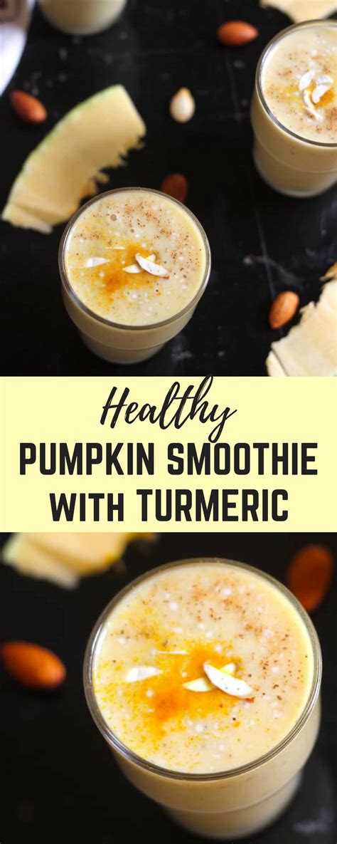 Healthy Pumpkin Smoothie With Turmeric