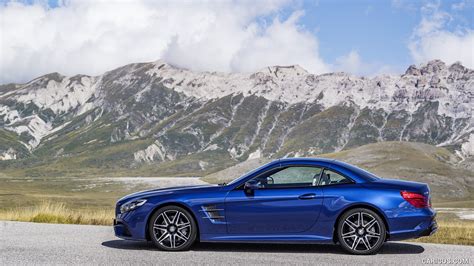 2017 Mercedes Benz Sl 500 Amg Line Color Brilliant Blue Side Hd