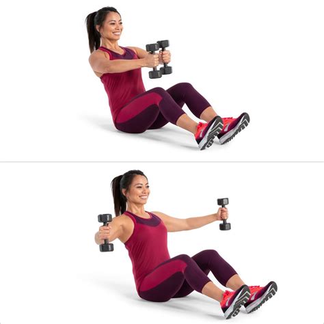 V Sit With Chest Fly 10 Minute Arms And Abs Workout Popsugar