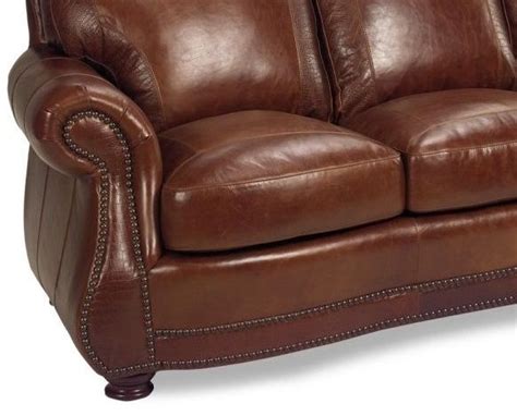 Usa Premium Leather Furniture 9055 Brandy Gator All Leather Sofa