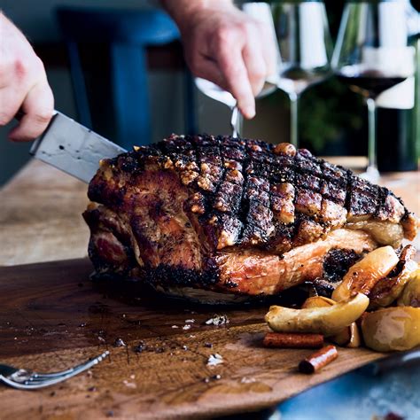 The part where the shoulder meets the pig's arm. Slow-Cooked Pork Shoulder with Roasted Apples Recipe - Nate Ready | Food & Wine