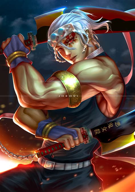 ArtStation - Sound Hashira: Tengen Uzui | Demon Slayer
