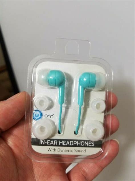 New Blue Onn In Ear Headphones Earbuds Ebay