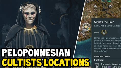 Assassins Creed Odyssey All Peloponnesian Cultists Location