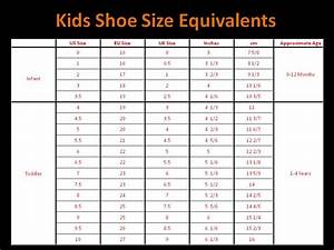 Kids Shoe Size Equivalents