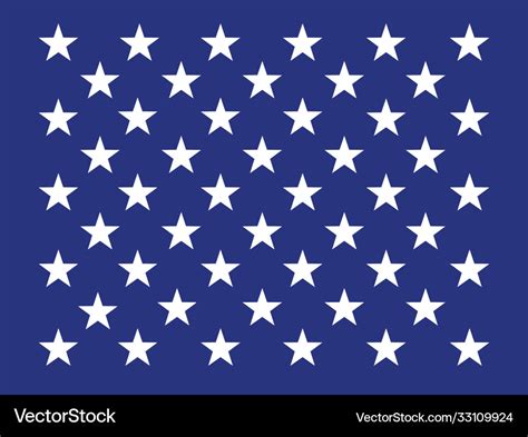 United States Flag 50 Stars Royalty Free Vector Image