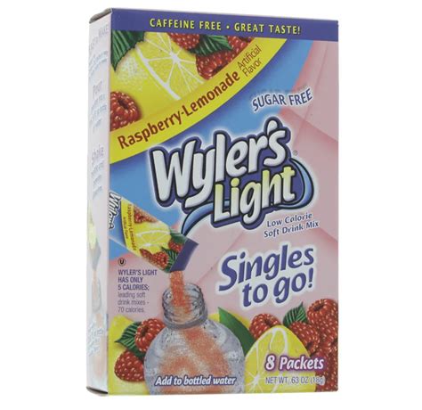 Wylers Light Singles To Go Raspberry Lemonade Drink Mix Shop Mixes