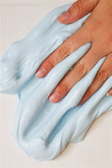 Easy Stretchy Slime With No Borax Or Liquid Starch • Midgetmomma