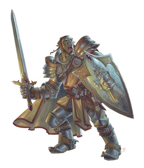 Half Orc Paladin From The 5e Dungeons And Dragons Players Handbook