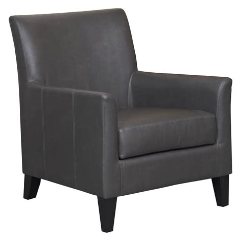 Faux Leather Chair Gray Gray Accent Chair And Ottoman With Faux