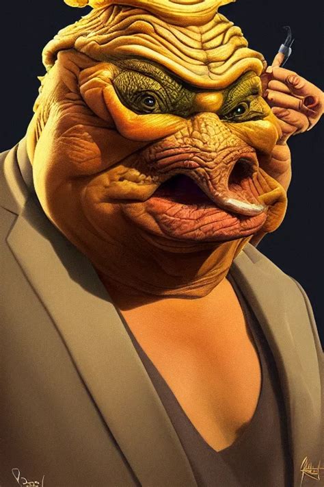 Donald Trump As Boss Nass From Star Wars Naboo Stable Diffusion