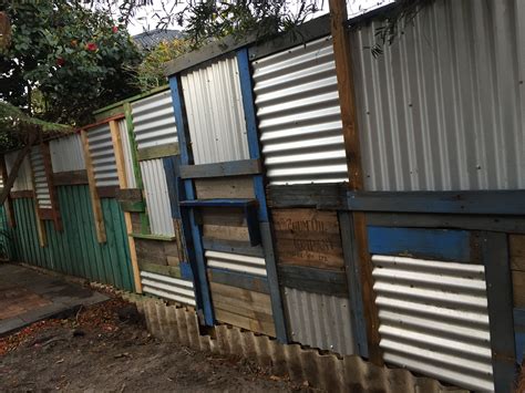 Recycled Corrugated Iron And Pallets Corrugated Metal Fence Iron