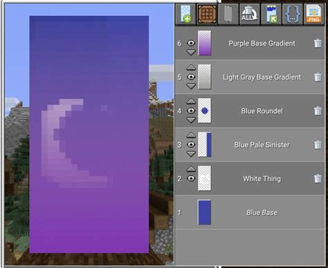 A wooden stick in the middle tile of the final row. Pastel moon 🌙 | Minecraft banner designs, Minecraft ...
