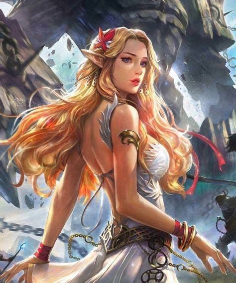 Αποτέλεσμα εικόνας για Female Archer Elf Blonde Guerreras Anime Pinterest Arte Fantasía