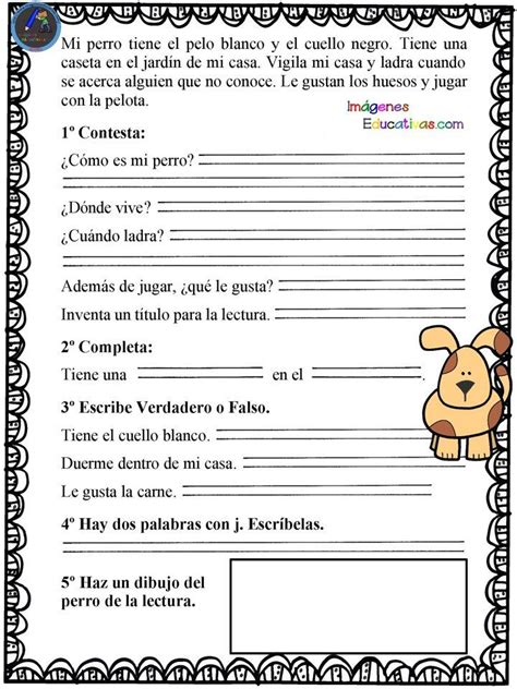 Lecturas Comprensivas Para Primer Ciclo De Primaria Imagenes Educativas Spanish Lesson