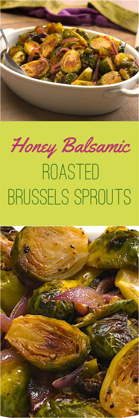 Roasting the brussels sprouts in the oven turns them crispy on the had forgotten about brussel sprouts for a bit and then after scanning lisa's recipes for easy veggie dishes i landed on this recipe. Honey Balsamic Roasted Brussels Sprouts Roasted Brussels ...
