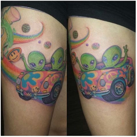 Free shipping for many products! This groovy Lisa Frank alien tattoo is making us so happy ...