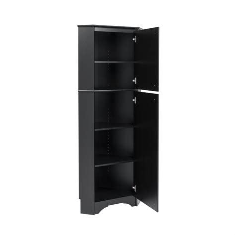 Elite Tall 2 Door Corner Storage Cabinet Prepac Mfg