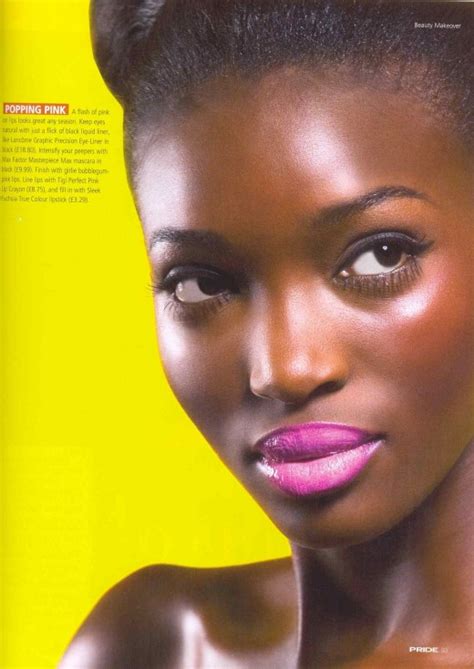 Darker Skinned Women Looks Pretty With Neon Makeup