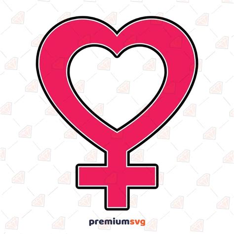 Heart Female Symbol Svg File Premiumsvg