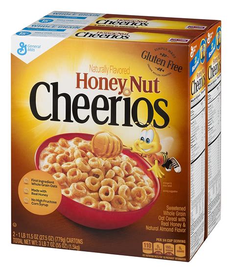 Honey Nut Cheerios Cereal With Oats Gluten Free 27 5 Oz Delivery Or Aria Art