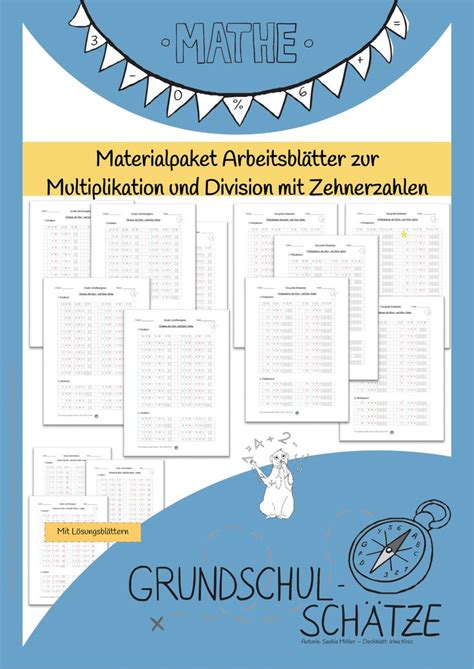 Die multiplikation mit 10, 100 und 1000 wird hier behandelt. Materialpaket Arbeitsblätter Multiplikation und Division ...